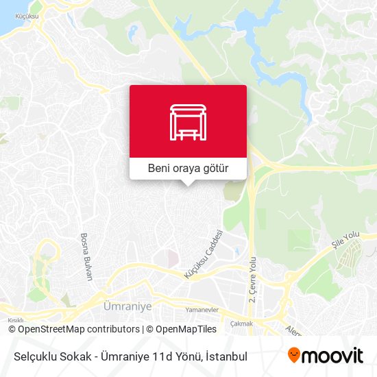 Selçuklu Sokak - Ümraniye 11d Yönü harita