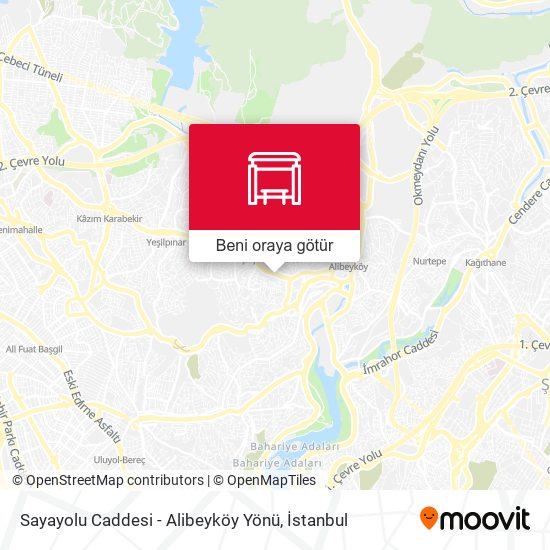 Sayayolu Caddesi - Alibeyköy Yönü harita