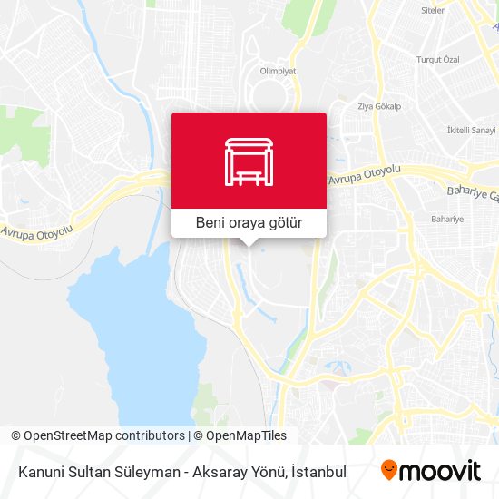 Kanuni Sultan Süleyman - Aksaray Yönü harita