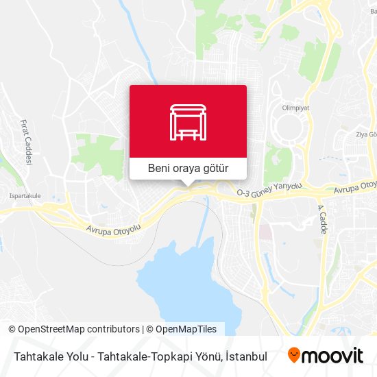 Tahtakale Yolu - Tahtakale-Topkapi Yönü harita