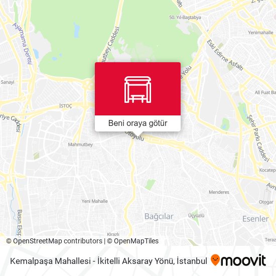 Kemalpaşa Mahallesi - İkitelli Aksaray Yönü harita