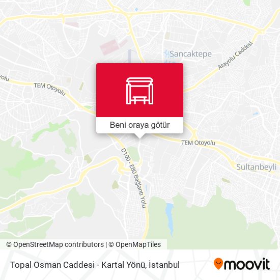 Topal Osman Caddesi - Kartal Yönü harita