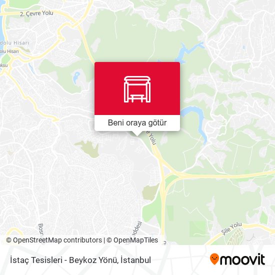 İstaç Tesisleri - Beykoz Yönü harita