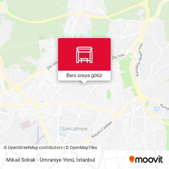 Mikail Sokak - Ümraniye Yönü harita