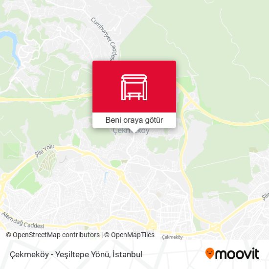 Çekmeköy - Yeşiltepe Yönü harita