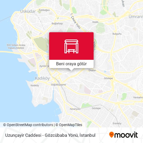 Uzunçayir Caddesi - Gözcübaba Yönü harita