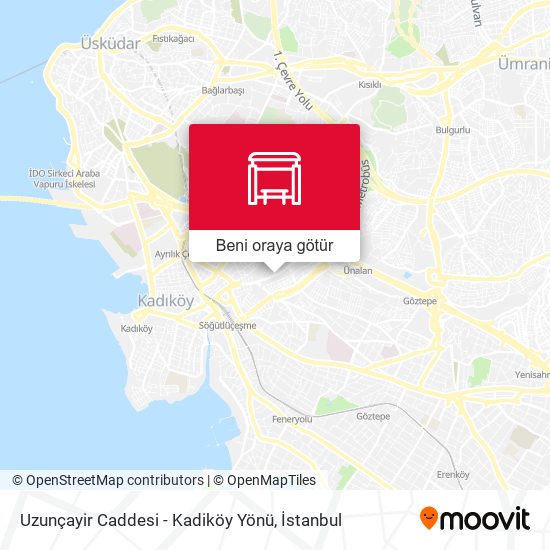 Uzunçayir Caddesi - Kadiköy Yönü harita