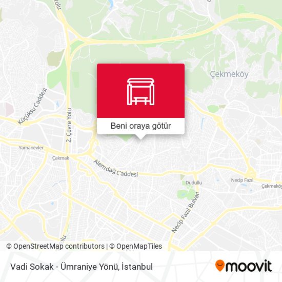 Vadi Sokak - Ümraniye Yönü harita