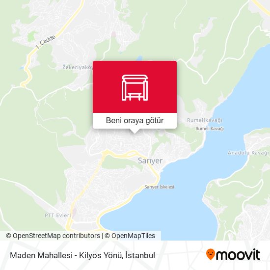 Maden Mahallesi - Kilyos Yönü harita