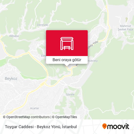 Toygar Caddesi - Beykoz Yönü harita