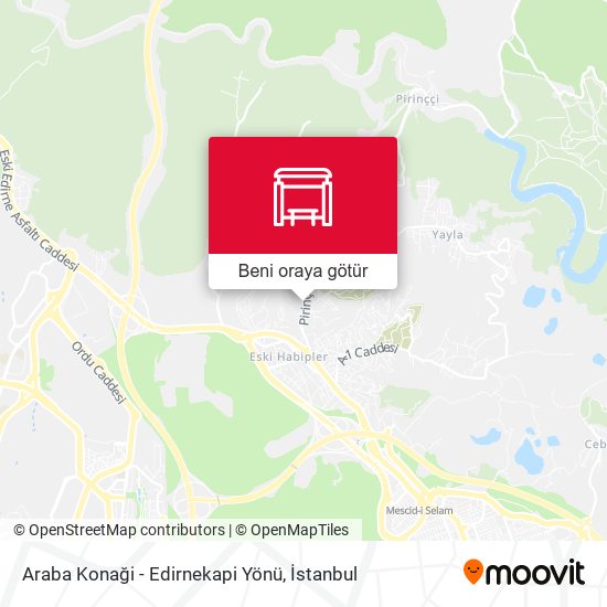Araba Konaği - Edirnekapi Yönü harita