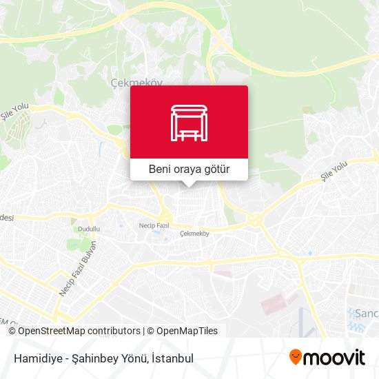 Hamidiye - Şahinbey Yönü harita