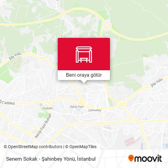 Senem Sokak - Şahinbey Yönü harita