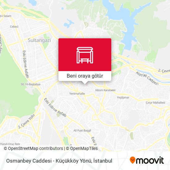 Osmanbey Caddesi - Küçükköy Yönü harita