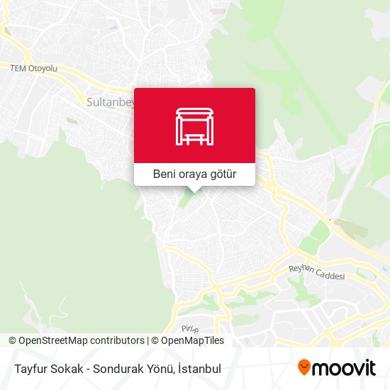 Tayfur Sokak - Sondurak Yönü harita