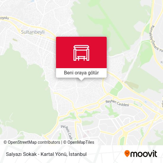 Salyazı Sokak - Kartal Yönü harita
