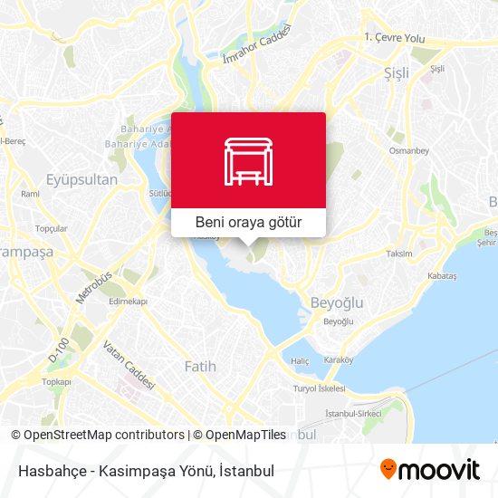 Hasbahçe - Kasimpaşa Yönü harita