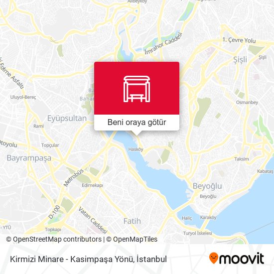 Kirmizi Minare - Kasimpaşa Yönü harita