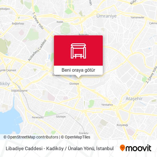 Libadiye Caddesi - Kadiköy / Ünalan Yönü harita