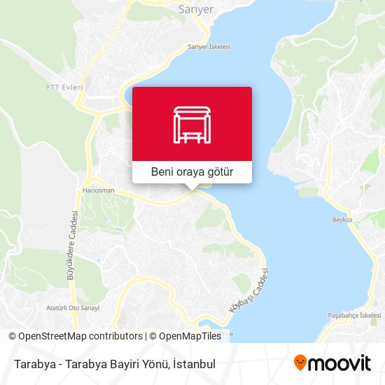 Tarabya - Tarabya Bayiri Yönü harita