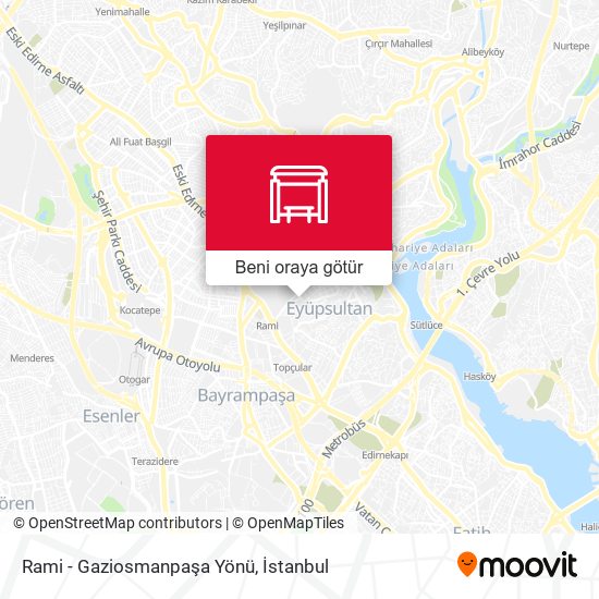 Rami - Gaziosmanpaşa Yönü harita