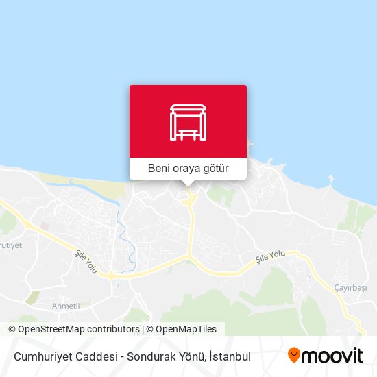 Cumhuriyet Caddesi - Sondurak Yönü harita