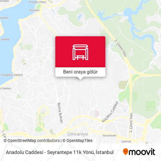 Anadolu Caddesi - Seyrantepe 11k Yönü harita