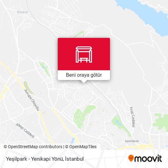 Yeşilpark - Yenikapi Yönü harita
