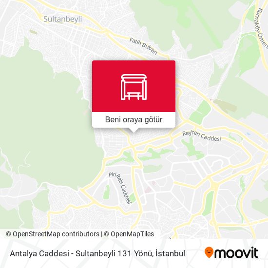 Antalya Caddesi - Sultanbeyli 131 Yönü harita