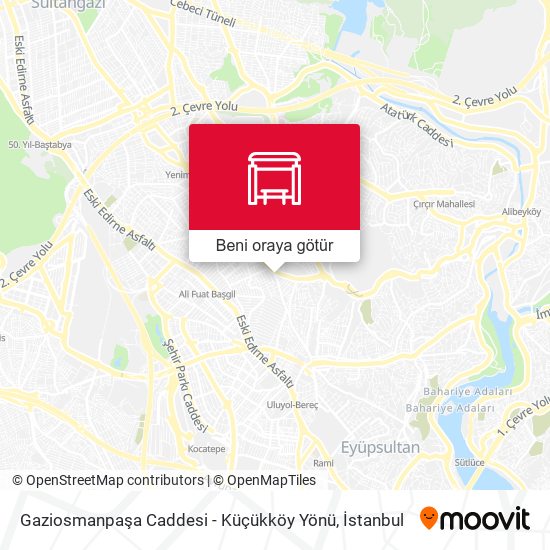 Gaziosmanpaşa Caddesi - Küçükköy Yönü harita