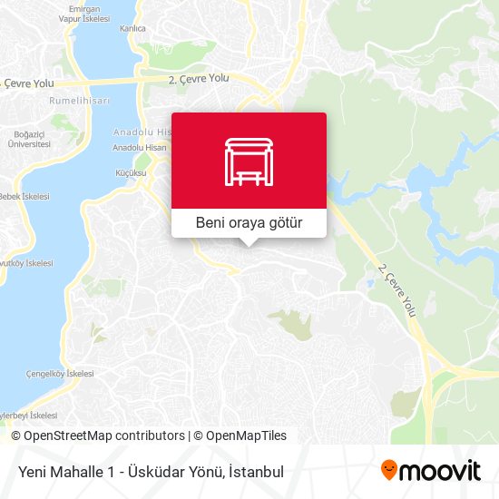 Yeni Mahalle 1 - Üsküdar Yönü harita