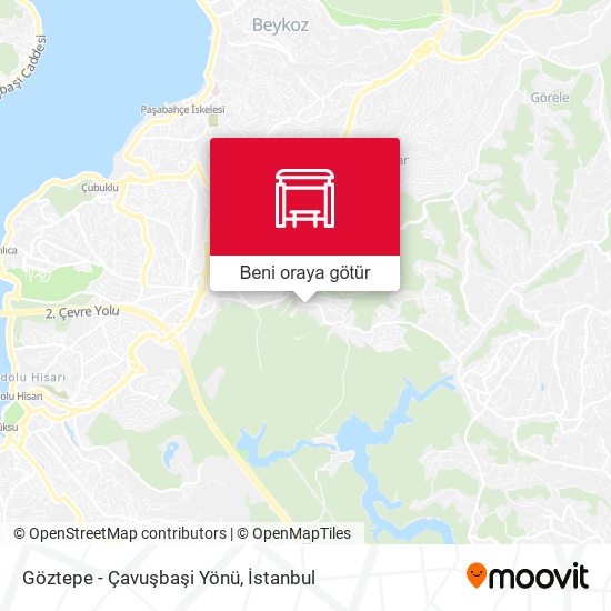 Göztepe - Çavuşbaşi Yönü harita