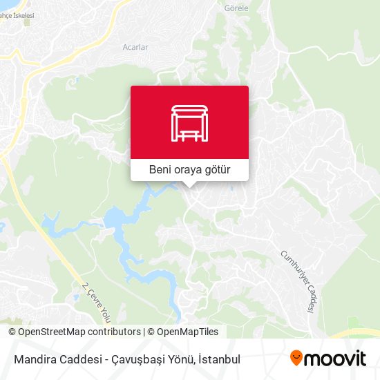 Mandira Caddesi - Çavuşbaşi Yönü harita