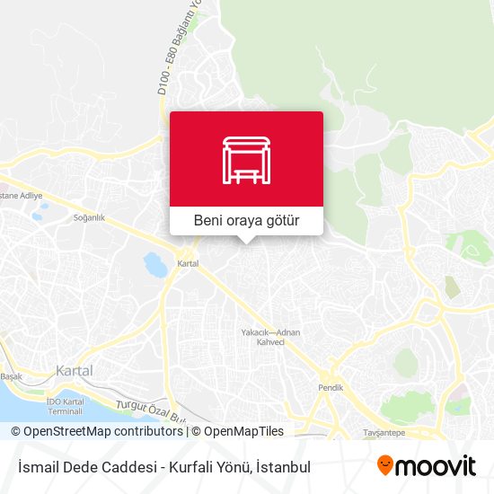 İsmail Dede Caddesi - Kurfali Yönü harita