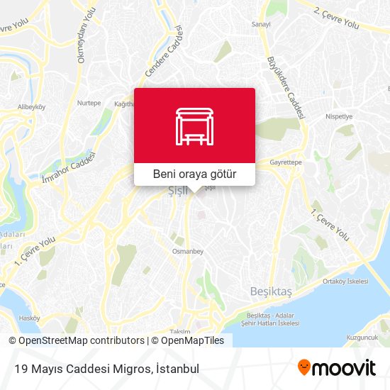 19 Mayıs Caddesi Migros harita