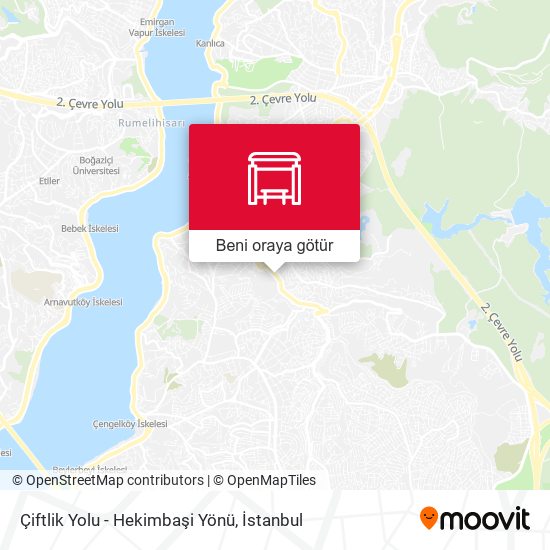 Çiftlik Yolu - Hekimbaşi Yönü harita