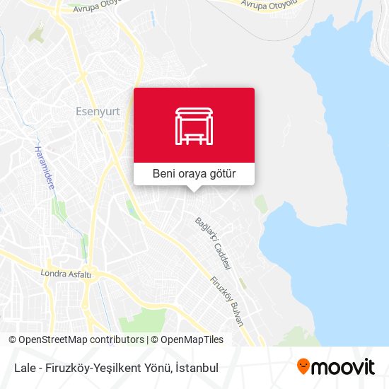 Lale - Firuzköy-Yeşilkent Yönü harita