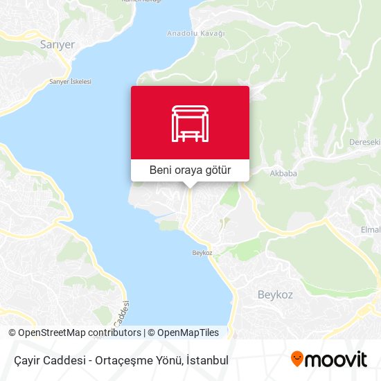 Çayir Caddesi - Ortaçeşme Yönü harita