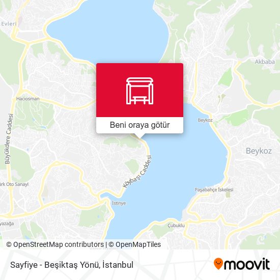 Sayfiye - Beşiktaş Yönü harita