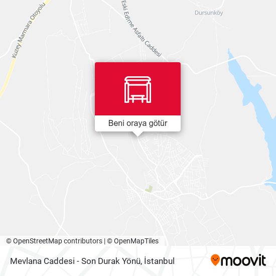 Mevlana Caddesi - Son Durak Yönü harita