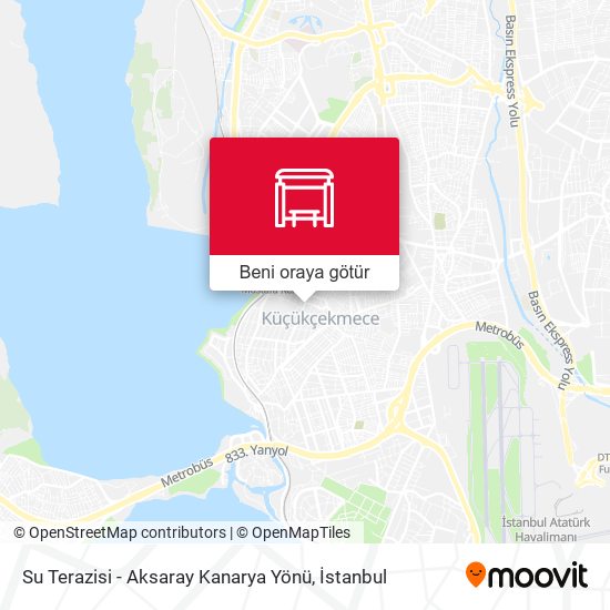Su Terazisi - Aksaray Kanarya Yönü harita