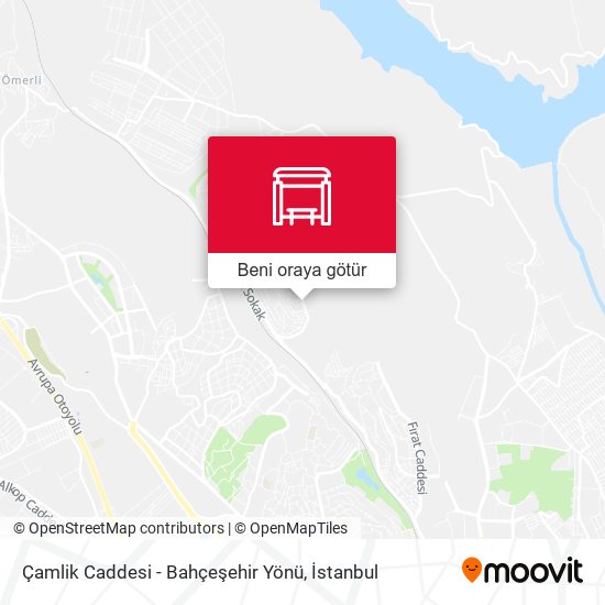 Çamlik Caddesi - Bahçeşehir Yönü harita