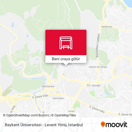 Beykent Üniversitesi - Levent Yönü harita