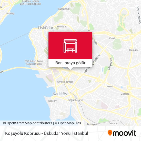 Koşuyolu Köprüsü - Üsküdar Yönü harita