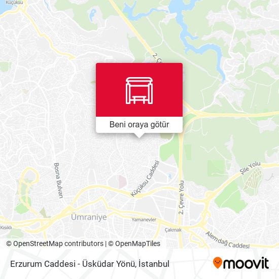 Erzurum Caddesi - Üsküdar Yönü harita