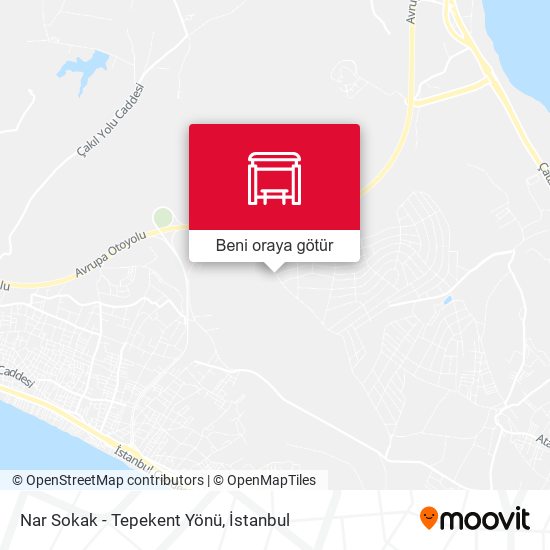 Nar Sokak - Tepekent Yönü harita