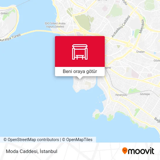 Moda Caddesi harita