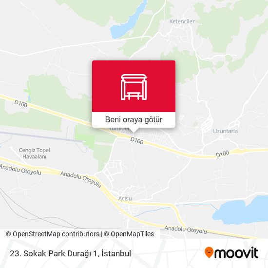 23. Sokak Park Durağı 1 harita