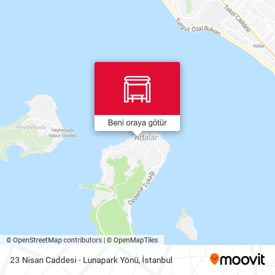 23 Nisan Caddesi - Lunapark Yönü harita
