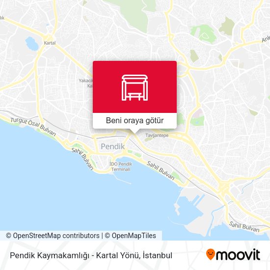 Pendik Kaymakamlığı - Kartal Yönü harita